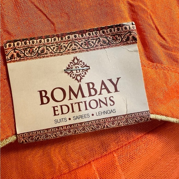 Bombay Editions Special Occasion Tulle Orange Maxi Dress Size Medium Tall NWT - Picture 7 of 11